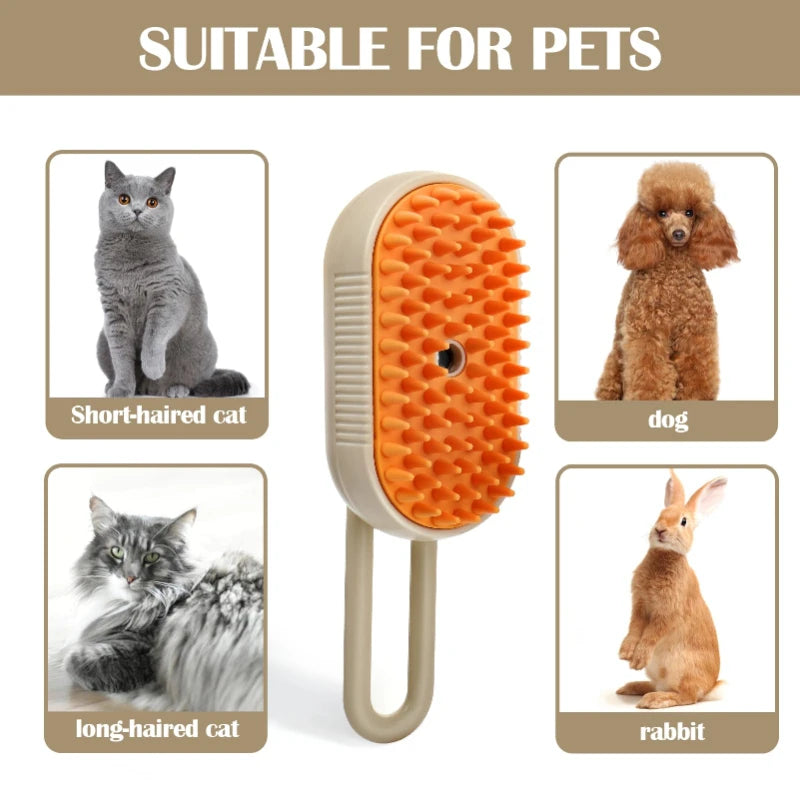 Steam spa pet brush