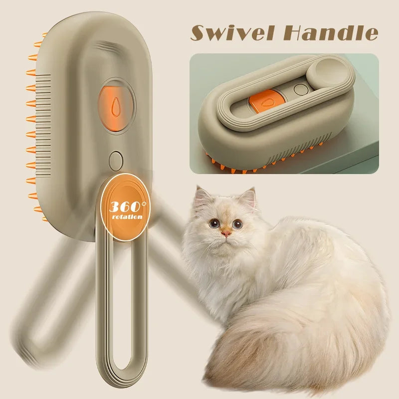 Steam spa pet brush