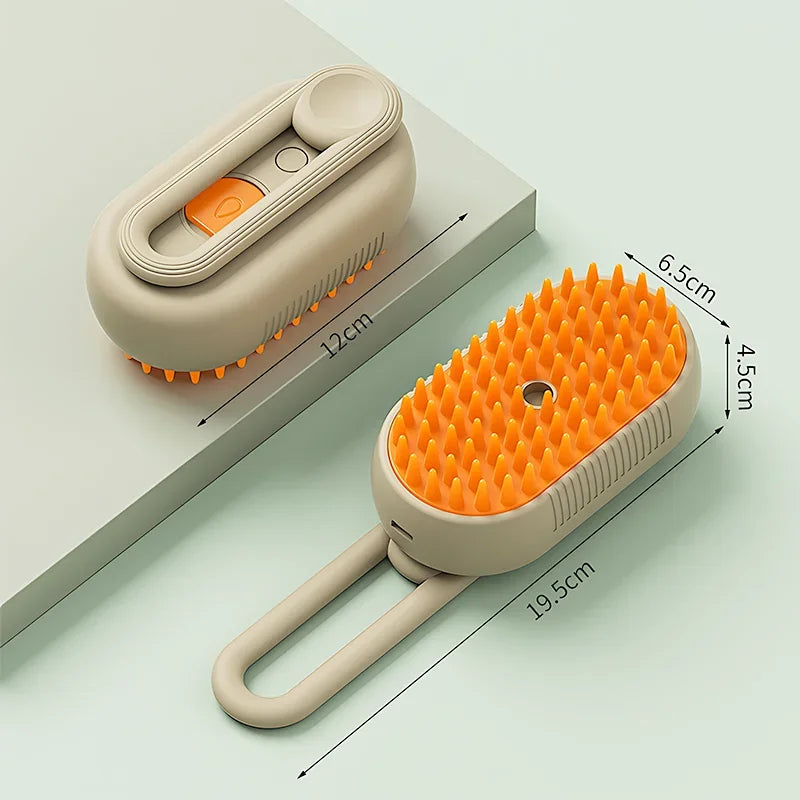 Steam spa pet brush